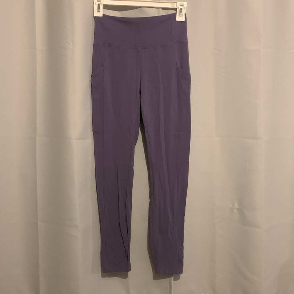 Rei CoOp Purple Leggings With Pockets, Size S Gem